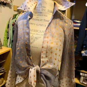 Lovely Cropped Jacket in Gold and Silver #19